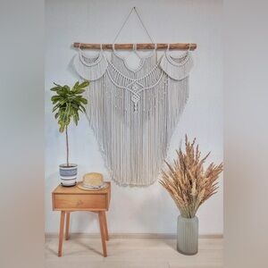 2 ITEMS: Macrame Wall Hanging Art
